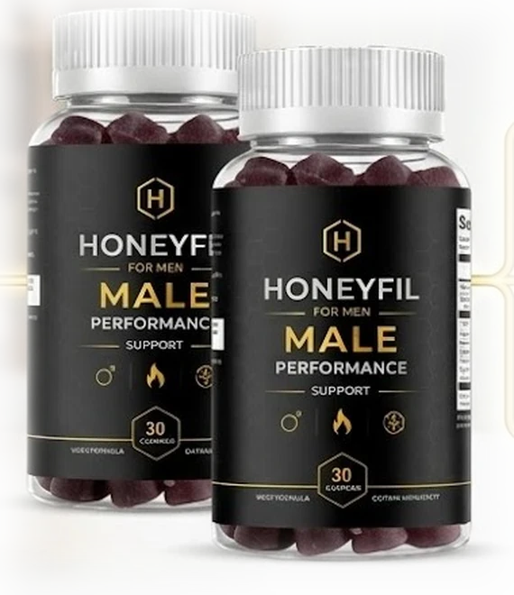 HoneyFil men's vitality gummies, two-bottle pack